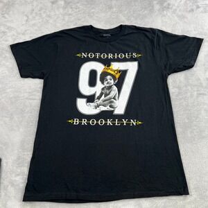 Horizon NY Notorious BIG Brooklyn Graphic T-Shirt XL Black Men Hip Hop Rap Tee